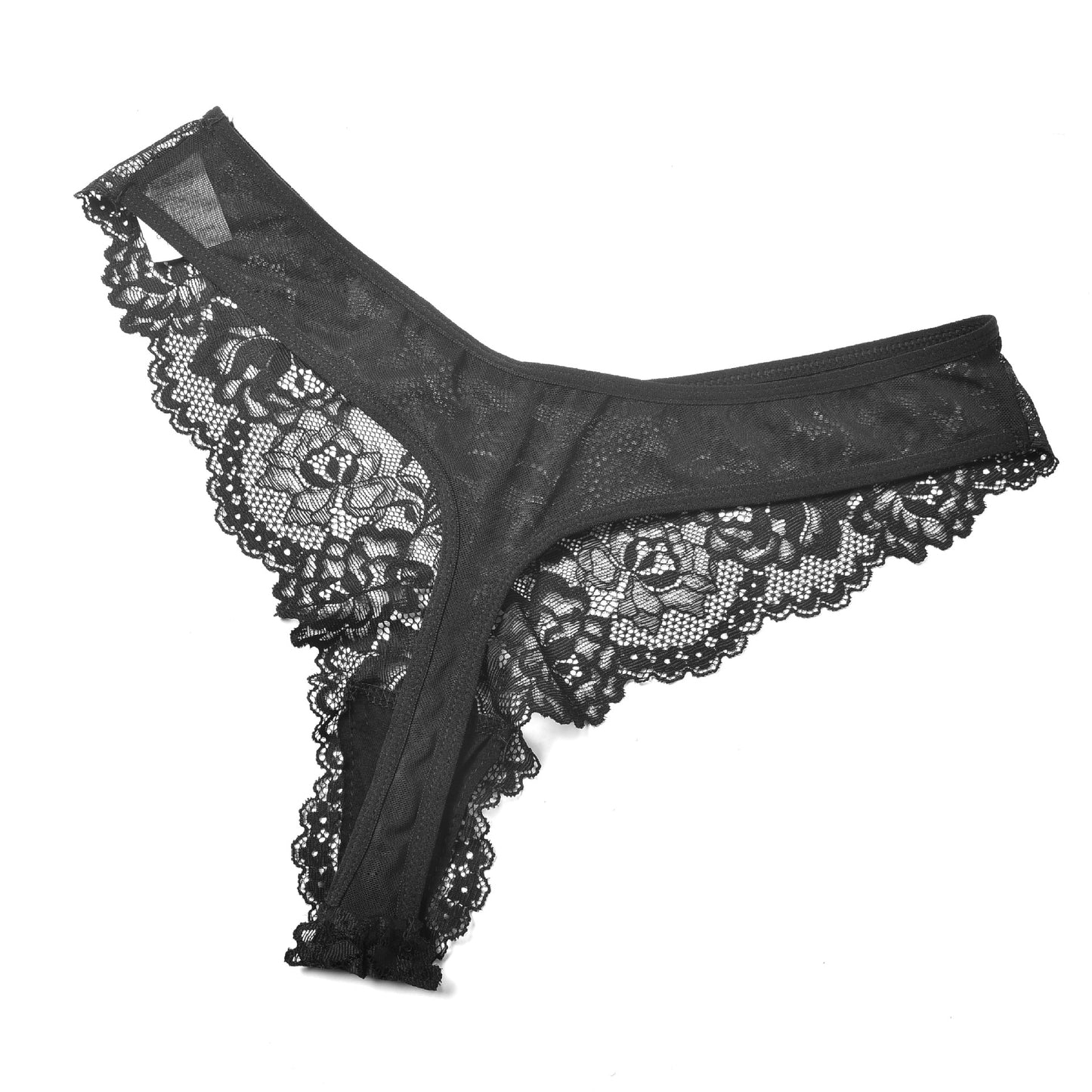 Elegant Lace Sheer Bowknot Sexy Lingerie Dress Thin Lace Halter Temptation Women's Underwear